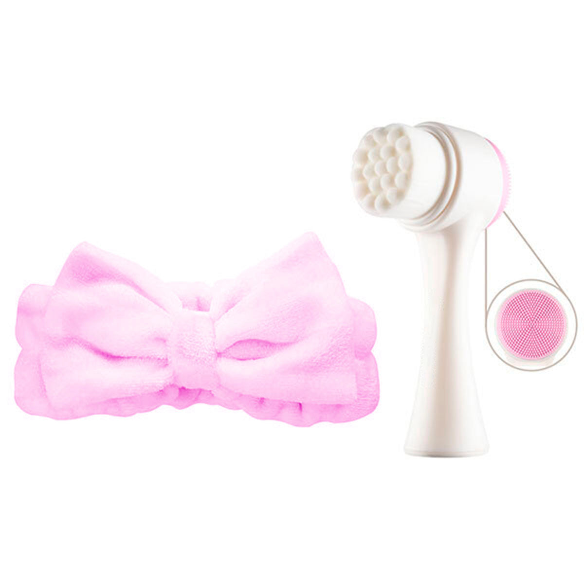 Cepillo Masajeador 2 en 1 + Diadema Para maquillarse Set Limpieza facial MO0374