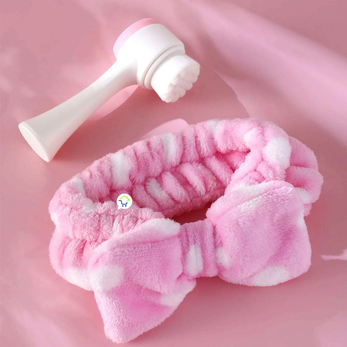Cepillo Masajeador 2 en 1 + Diadema Para maquillarse Set Limpieza facial MO0374