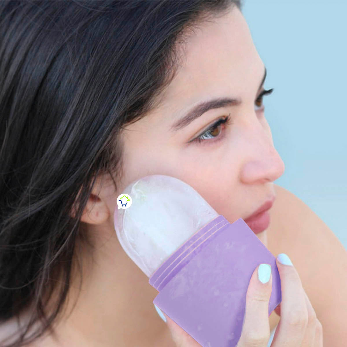 Molde Masajeador Facial 2 en 1 Rodillo Belleza Hielo Terapia R22
