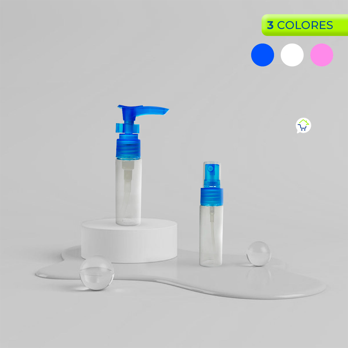 Kit x2 De Envases Para Viaje Cuidado Personal MO0130