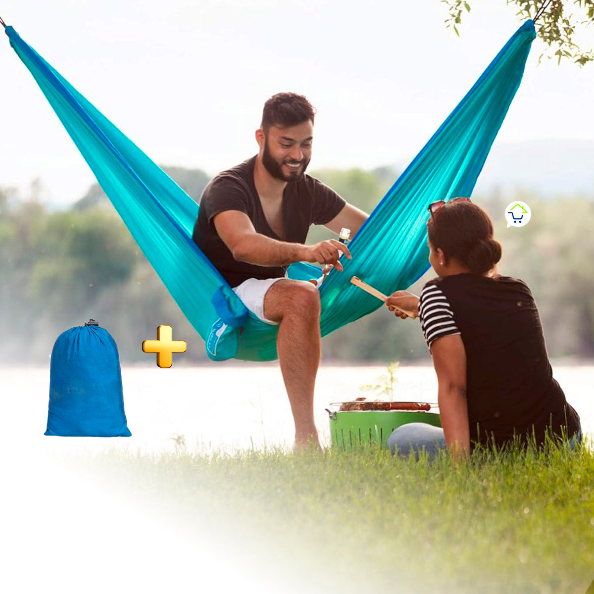 Hamaca Para Camping Portátil Campamento Viaje 093-397