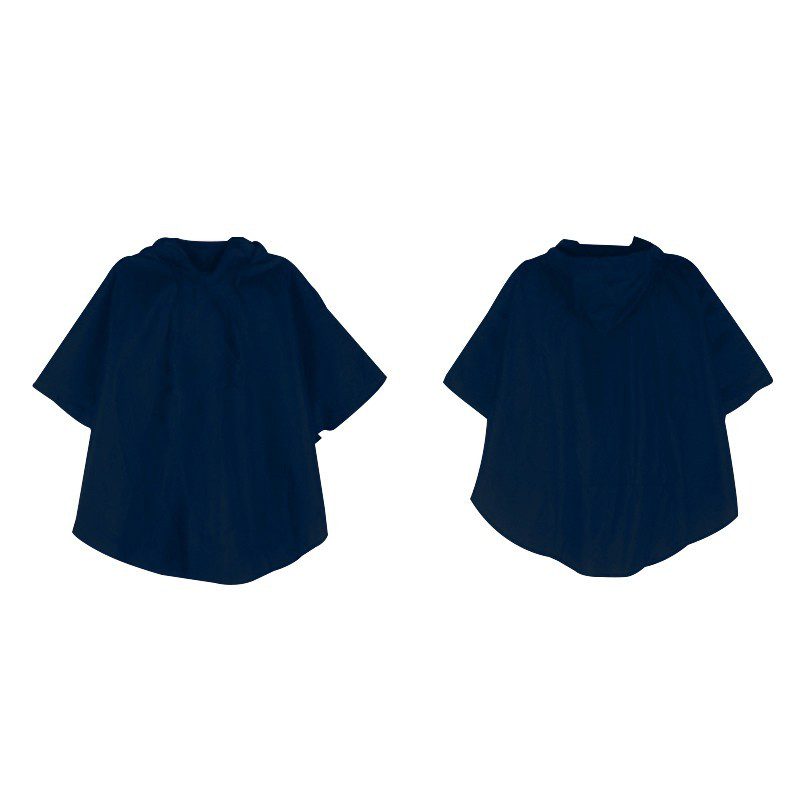 Impermeable Capucha Capa Poncho Niños Protección Lluvia Azul RF CI90