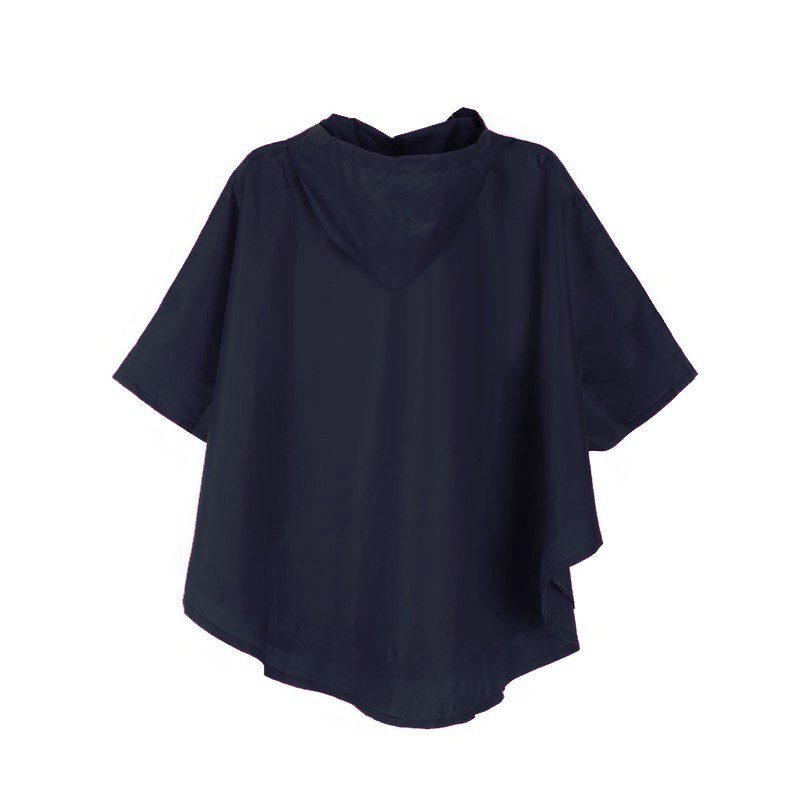 Impermeable Capucha Capa Poncho Niños Protección Lluvia Azul RF CI90