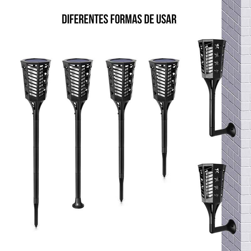 Antorcha Led Lámpara Solar Control De Luz RF 005