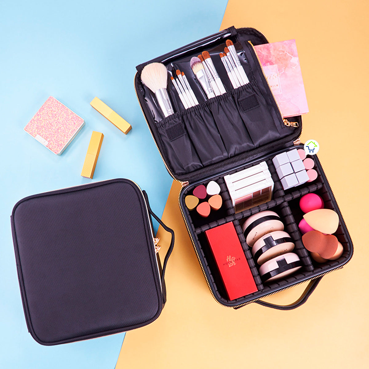Estuche Pequeño De Maquillaje Bolso Organizador Cosmético GMMAL24