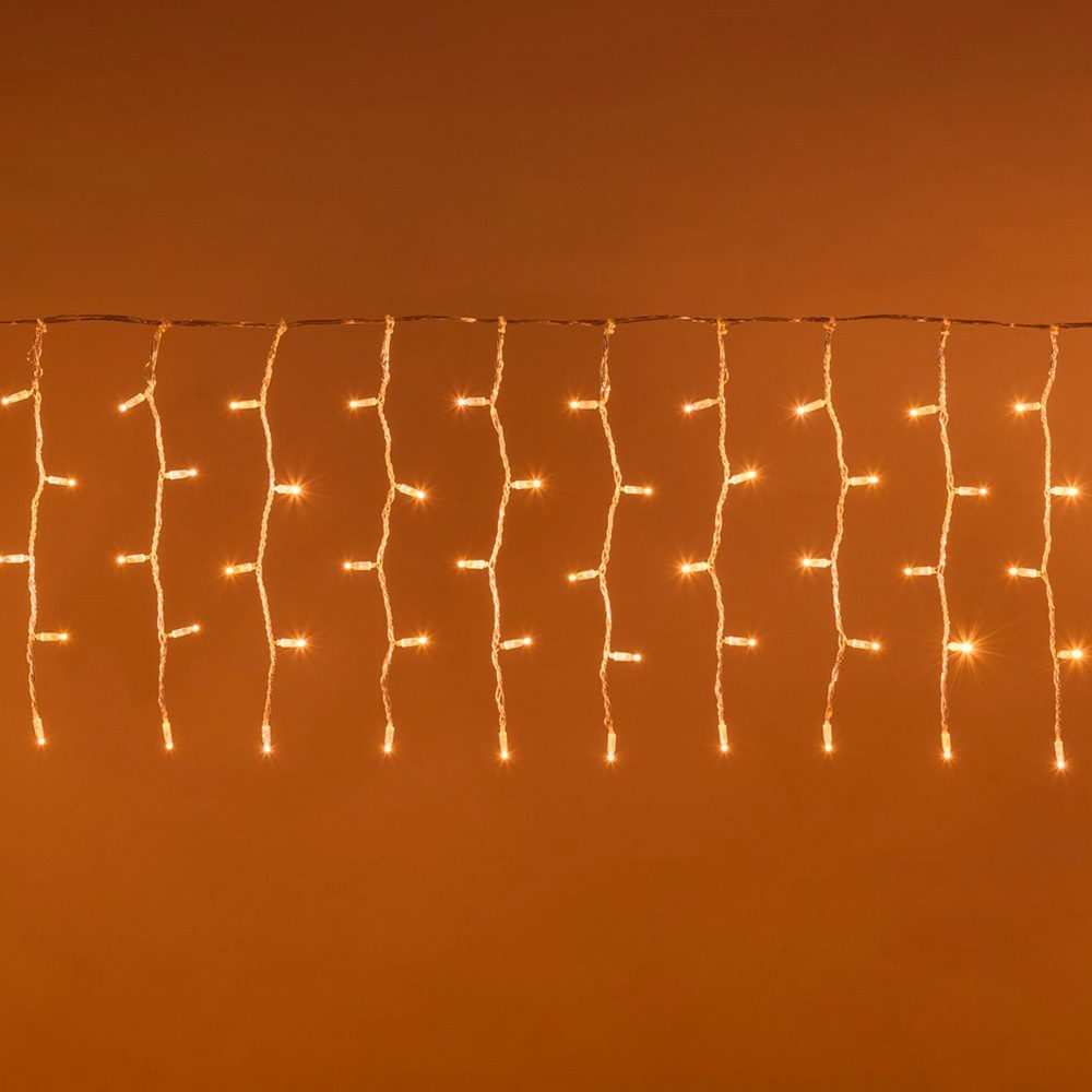 Cortina Led 3 Mts x 45 Cm 100 Led Cálida Luces Navidad 1320