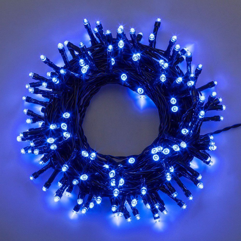 Extensión Luz LED Lineal 100 Luces 7 Metros Cable Verde RF TC