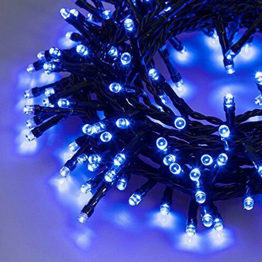 Extensión Luz LED Lineal 100 Luces 7 Metros Cable Verde RF TC