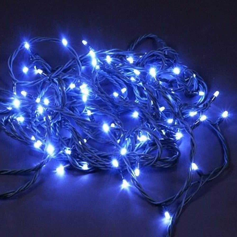 Extensión Luz LED Lineal 100 Luces 7 Metros Cable Verde RF TC