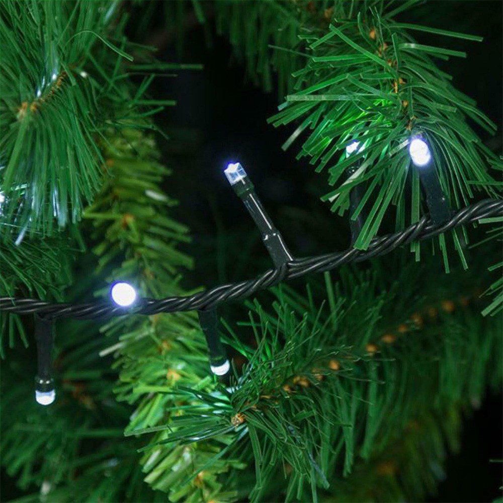 Extensión Luz LED Lineal 100 Luces 7 Metros Cable Verde RF TC