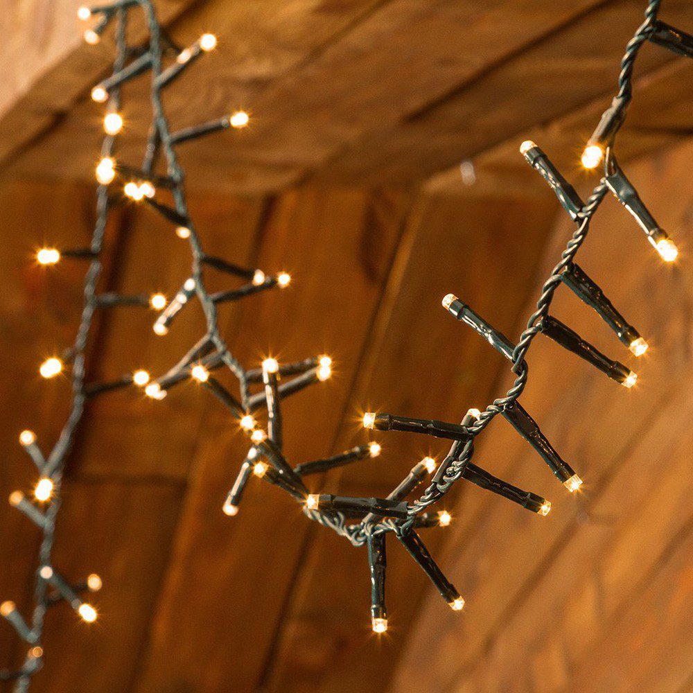 Extensión Luz LED Lineal 100 Luces 7 Metros Cable Verde RF TC