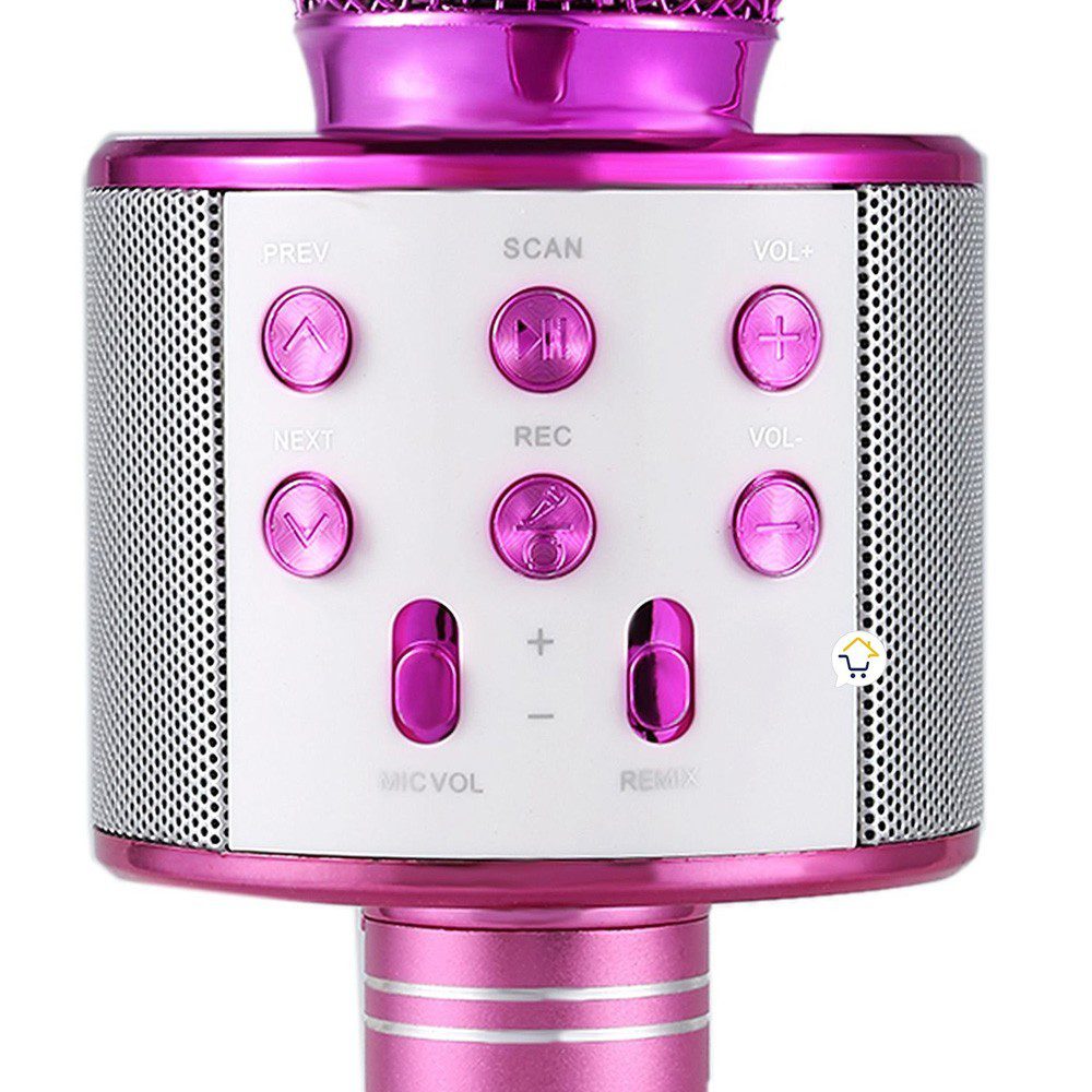 Micrófono Karaoke Bluetooth Parlantes Integrados para IOS y Android RF 858