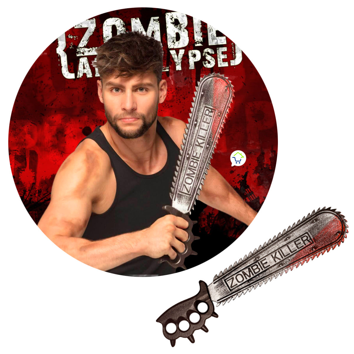 Sierra Para Halloween Accesorio Disfraz Zombie JM5637
