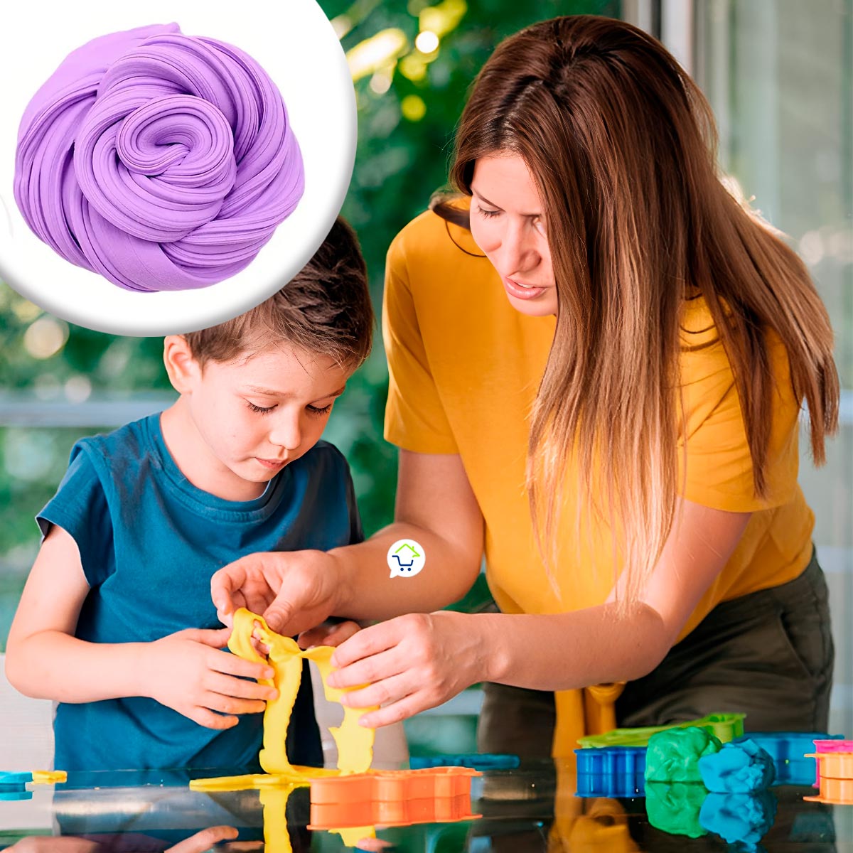 Plastilina Elástica Foamy 60g Moldeable Flexible Manualidades RF PLS4