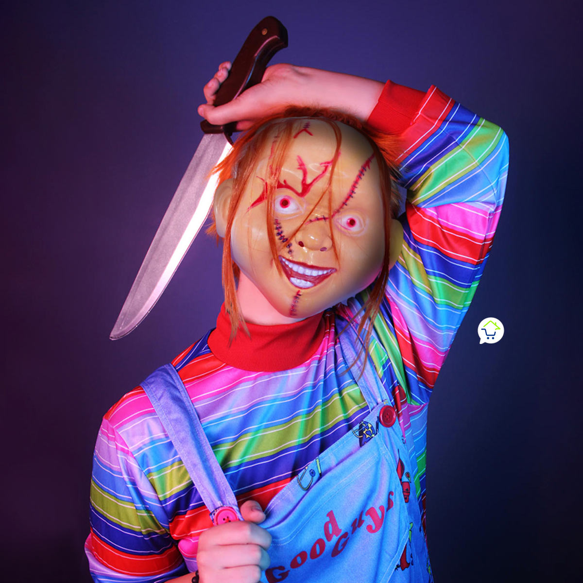 Máscara De Muñeco Asesino Halloween Disfraz OF-633