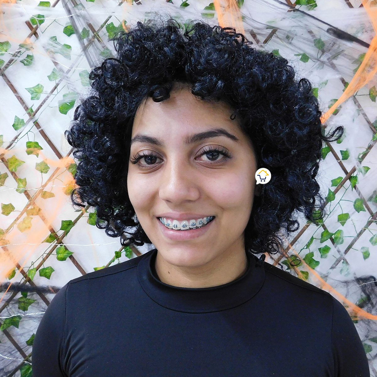 Peluca Afro Crespo y Pinta Caritas Maquillaje Halloween AFR0771
