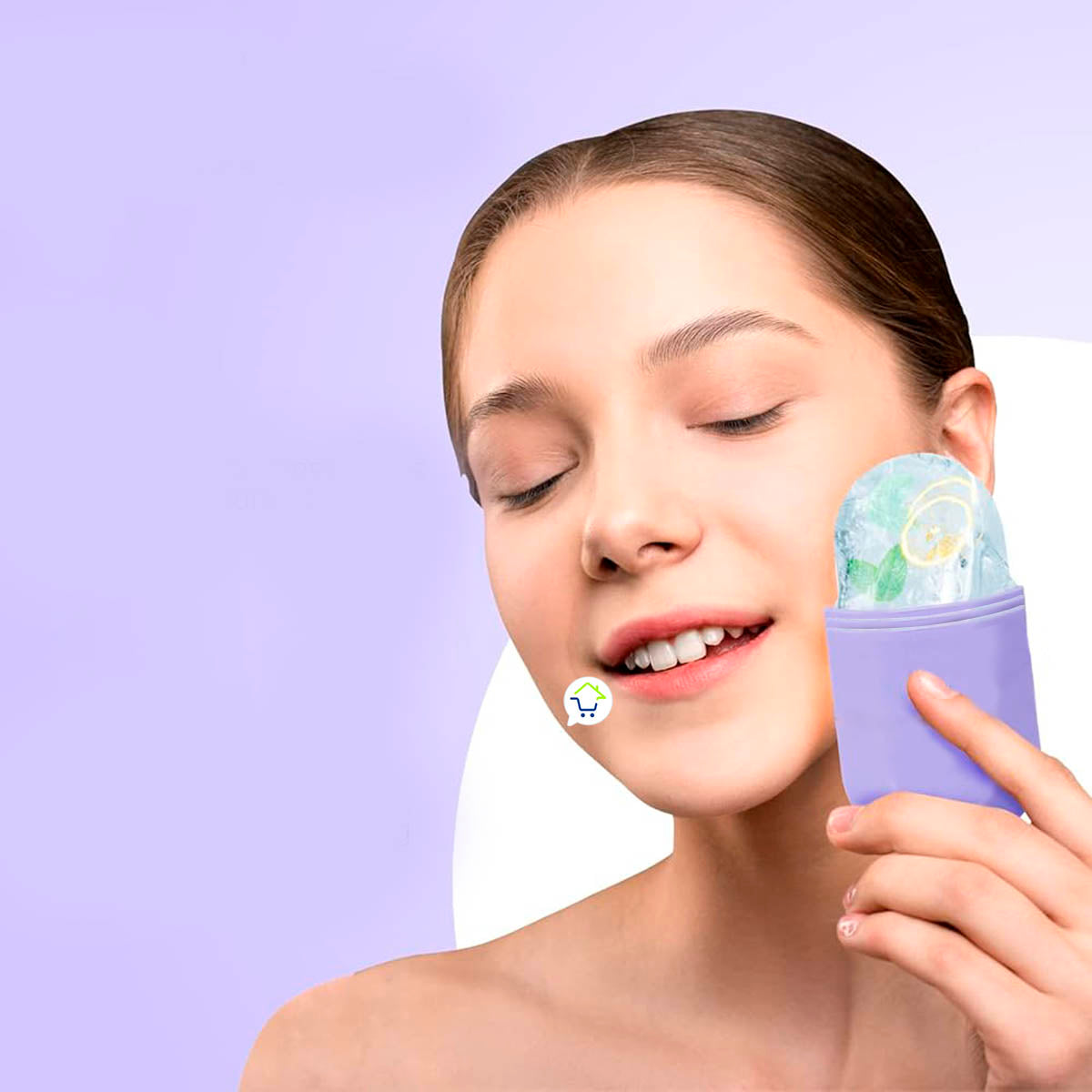 Molde Masajeador Facial 2 en 1 Rodillo Belleza Hielo Terapia R22