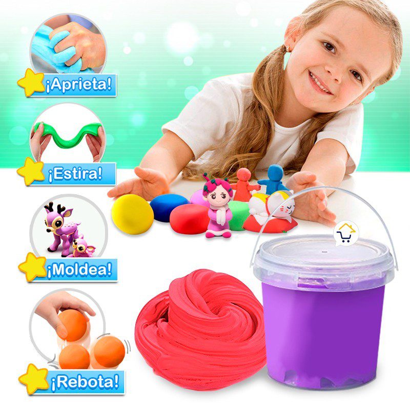 Plastilina Elástica Foamy 100g Moldeable Flexible Manualidades RF PLS