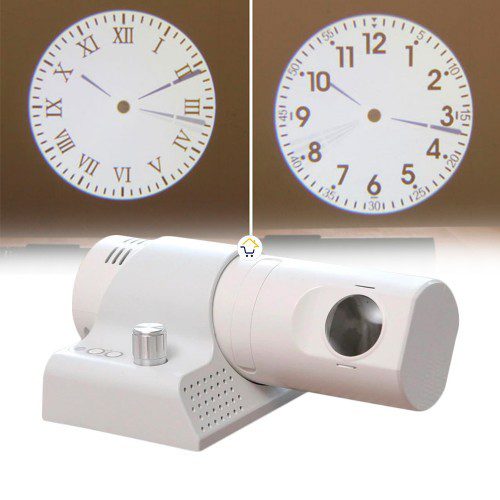 Reloj Clásico proyector Luz Led Colores Mesa Pared XMLT6