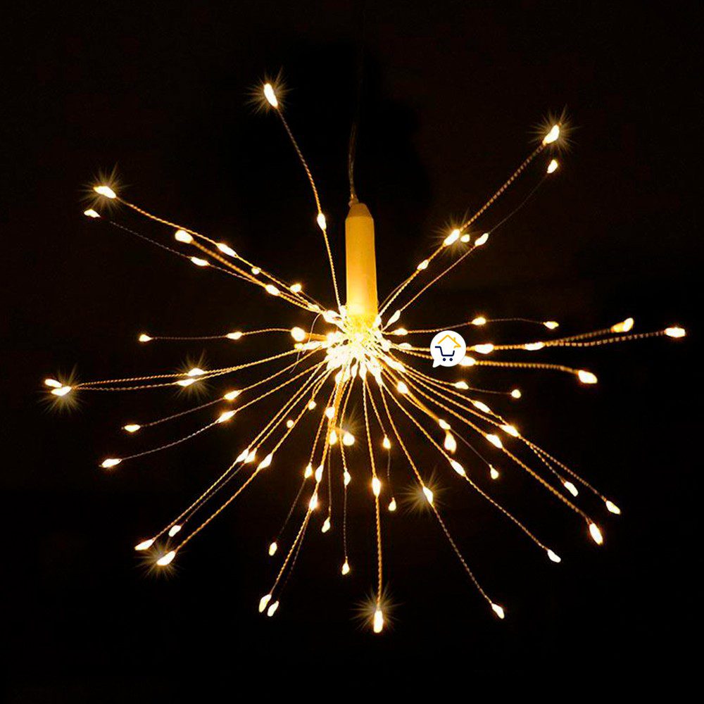 Luces Micro Led Fuegos Artificiales 3 Metros Navidad 1601