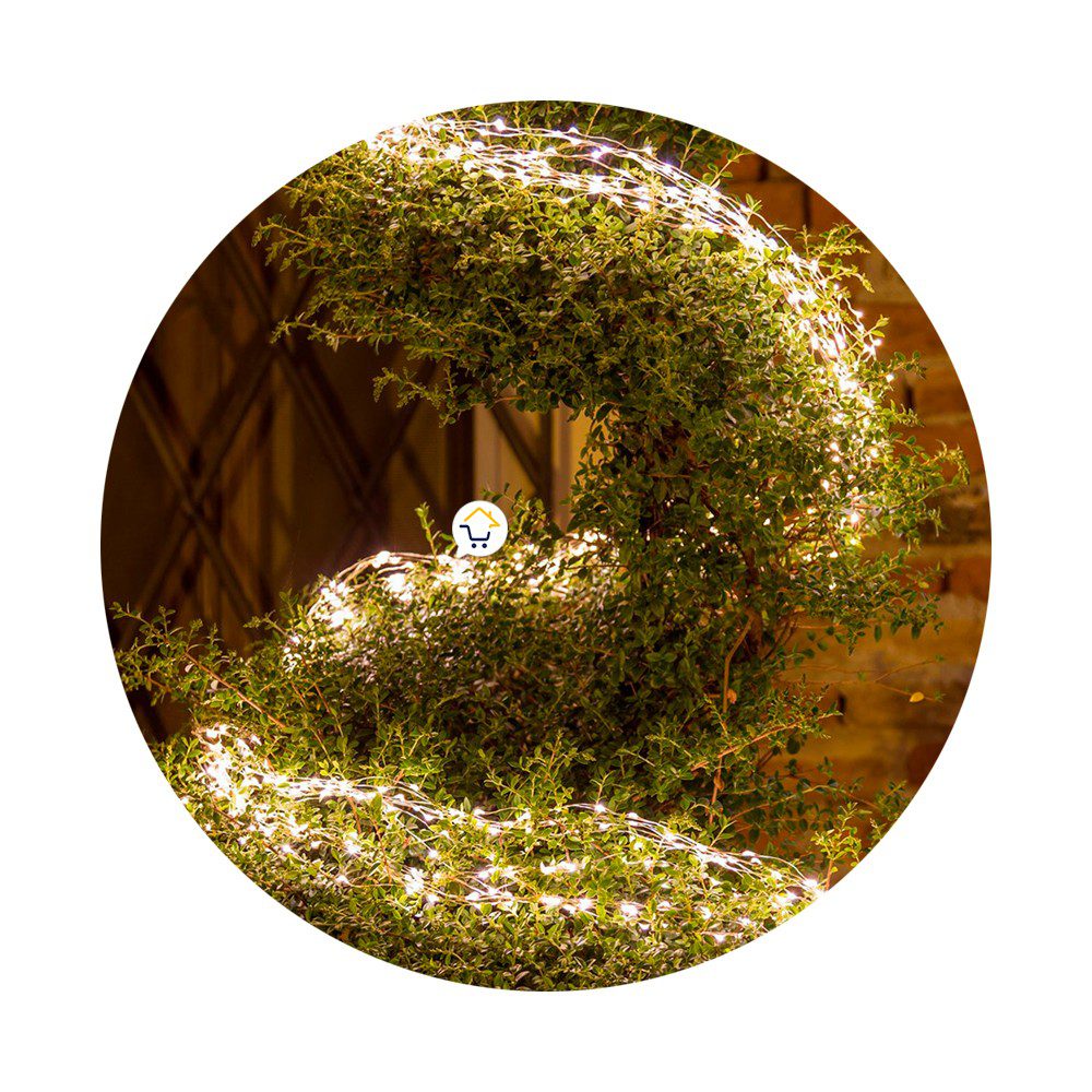 Luz Línea Cascada Micro LED 400 Luces 200 cm Navidad 1581