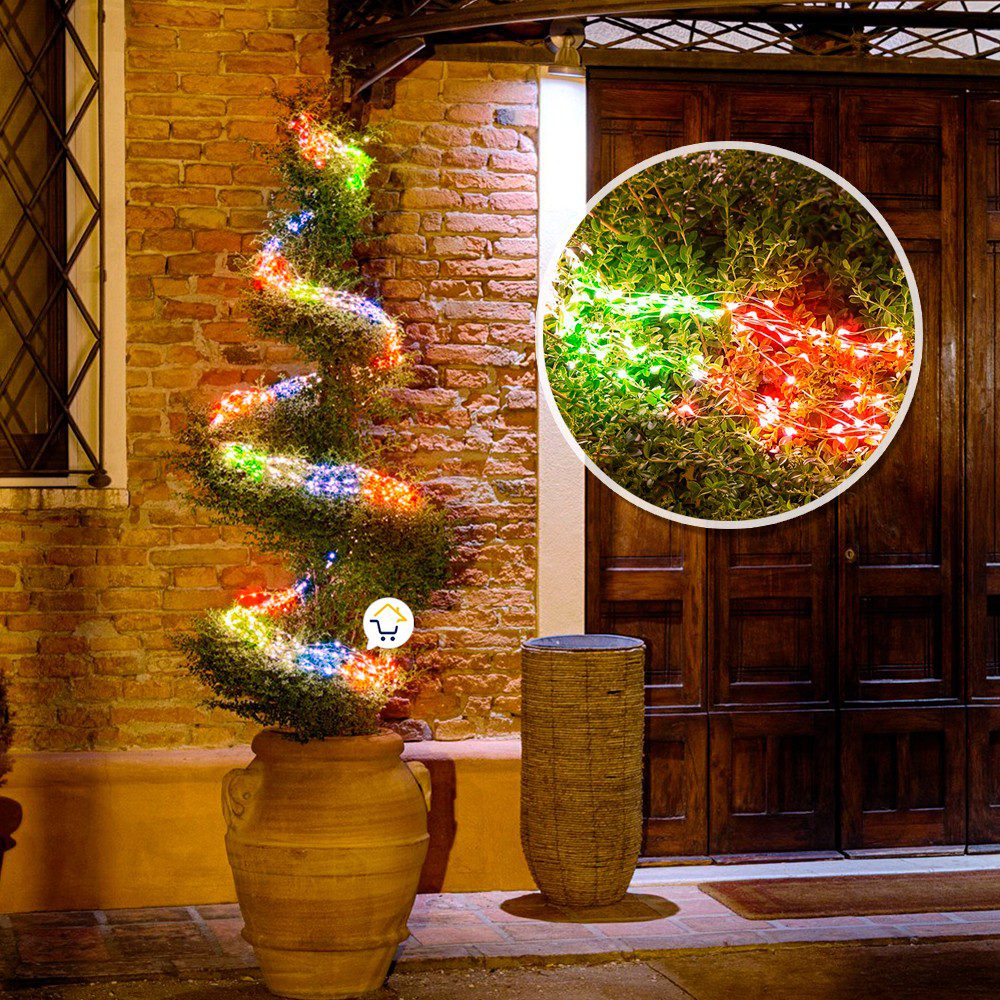 Luz Línea Cascada Micro LED 400 Luces 200 cm Navidad 1583