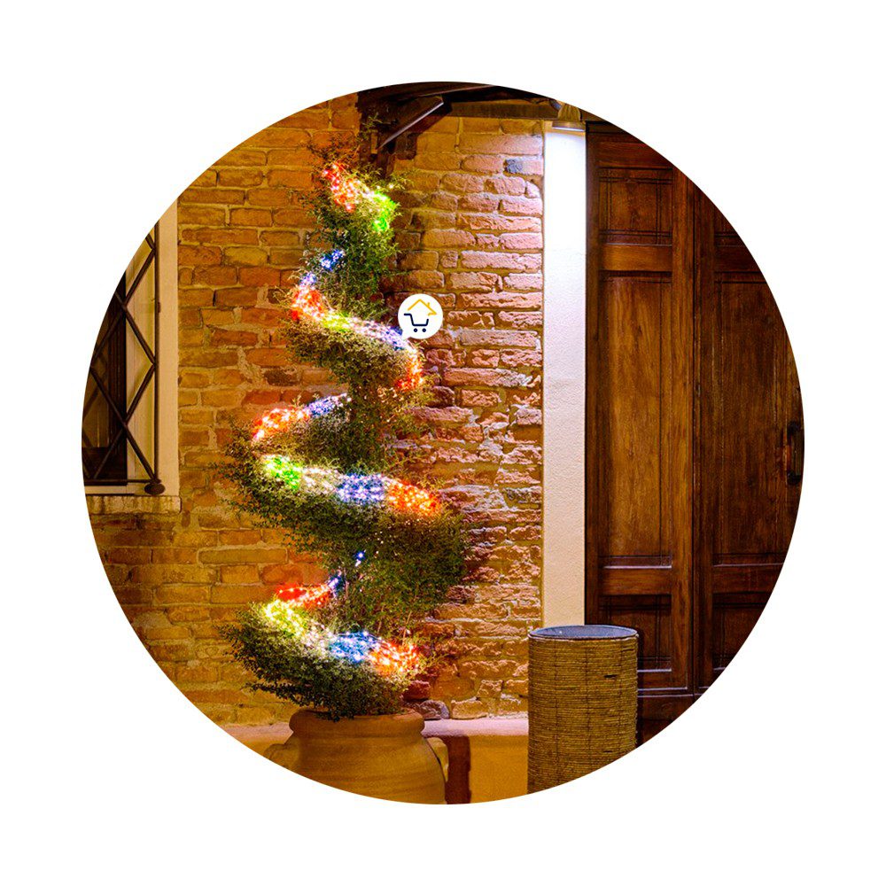 Luz Línea Cascada Micro LED 400 Luces 200 cm Navidad 1583
