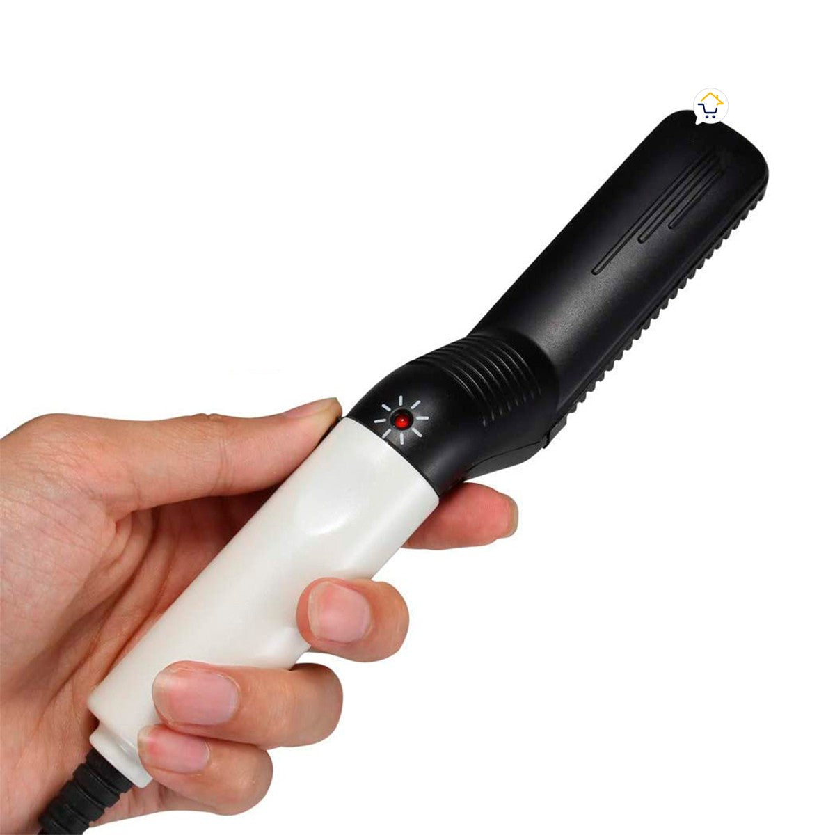 Plancha Alisadora Barba Cabello Hombre Cepillo Eléctrico LY5