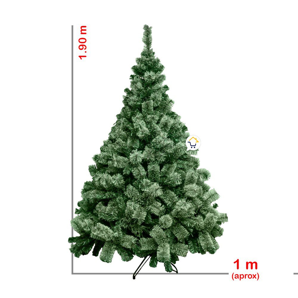 Árbol Navidad Clásico 1,90 m Tupido Frondoso + Estrella VERONA