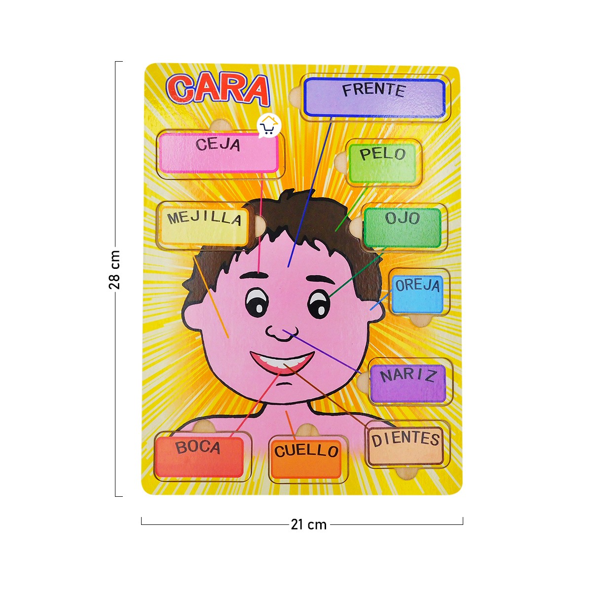Rompecabezas Didáctico Rostro Niño Madera