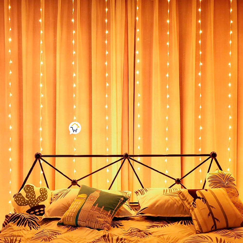 Luz Cascada 9X2 Metros 900 LED Luces Navidad CÁLIDA RF 2025