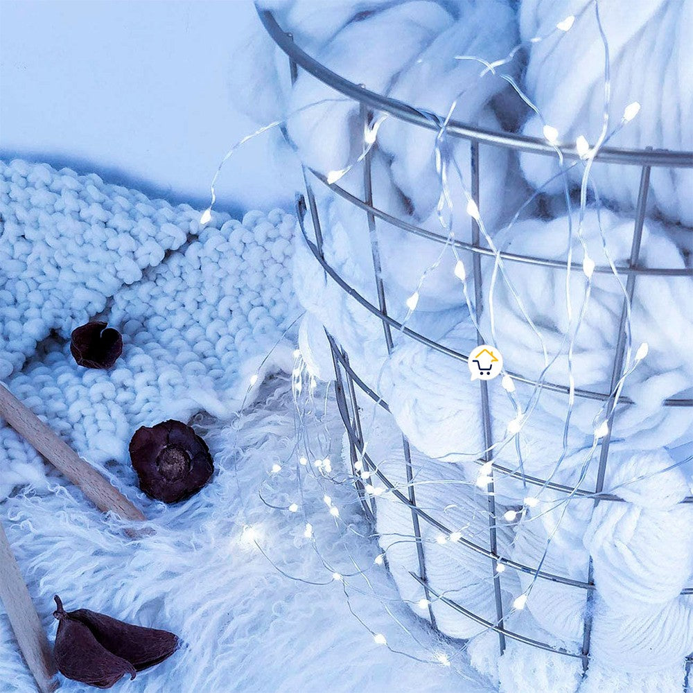 Extensión Micro LED Lineal 10m 100 Luces Navidad Blanco 1541