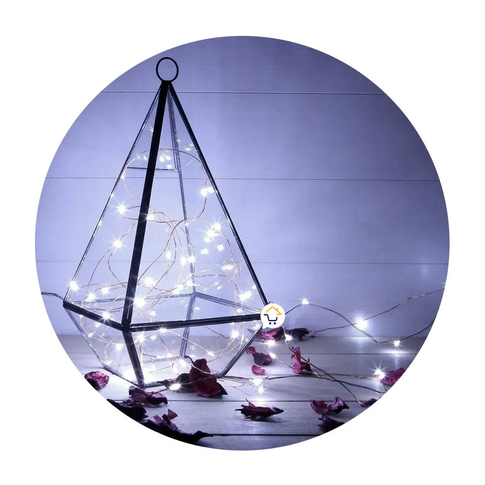 Extensión Micro LED Lineal 10m 100 Luces Navidad Blanco 1541