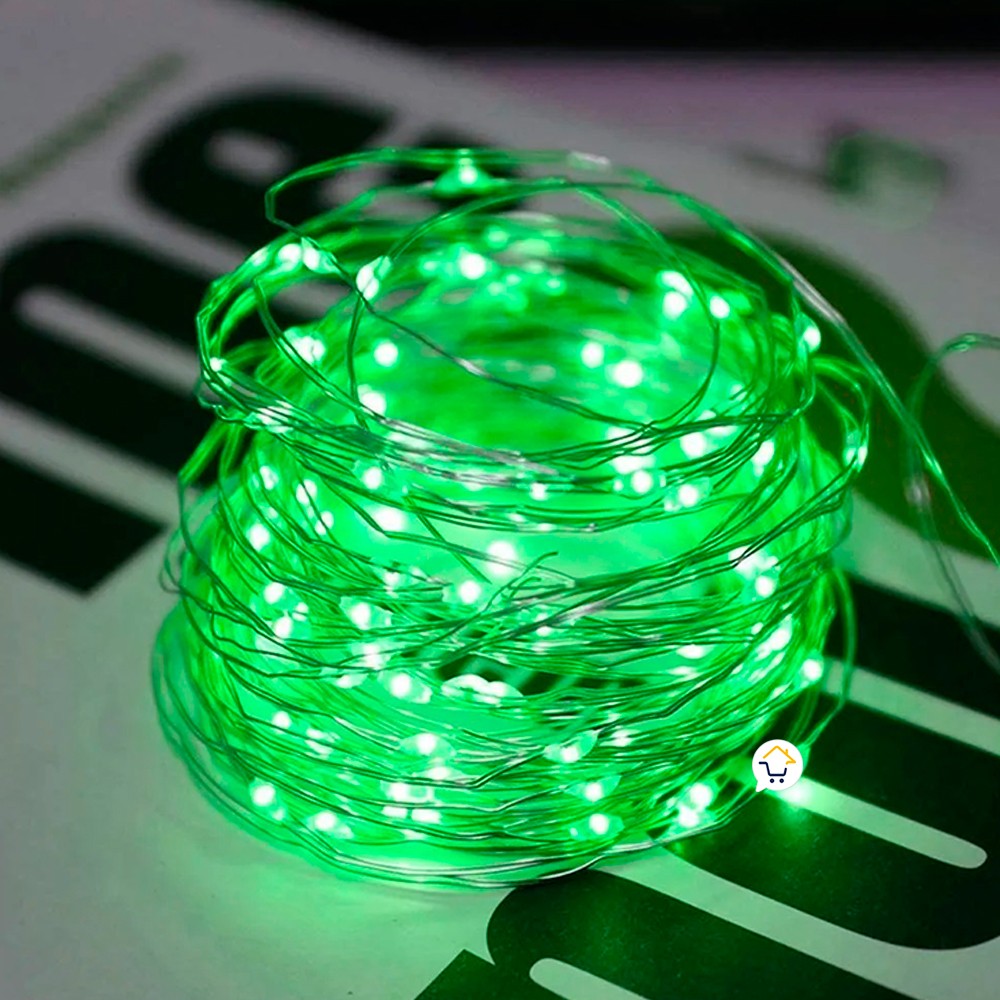 Extensión Micro LED Lineal 10m 100 Luces Navidad Verde 1544