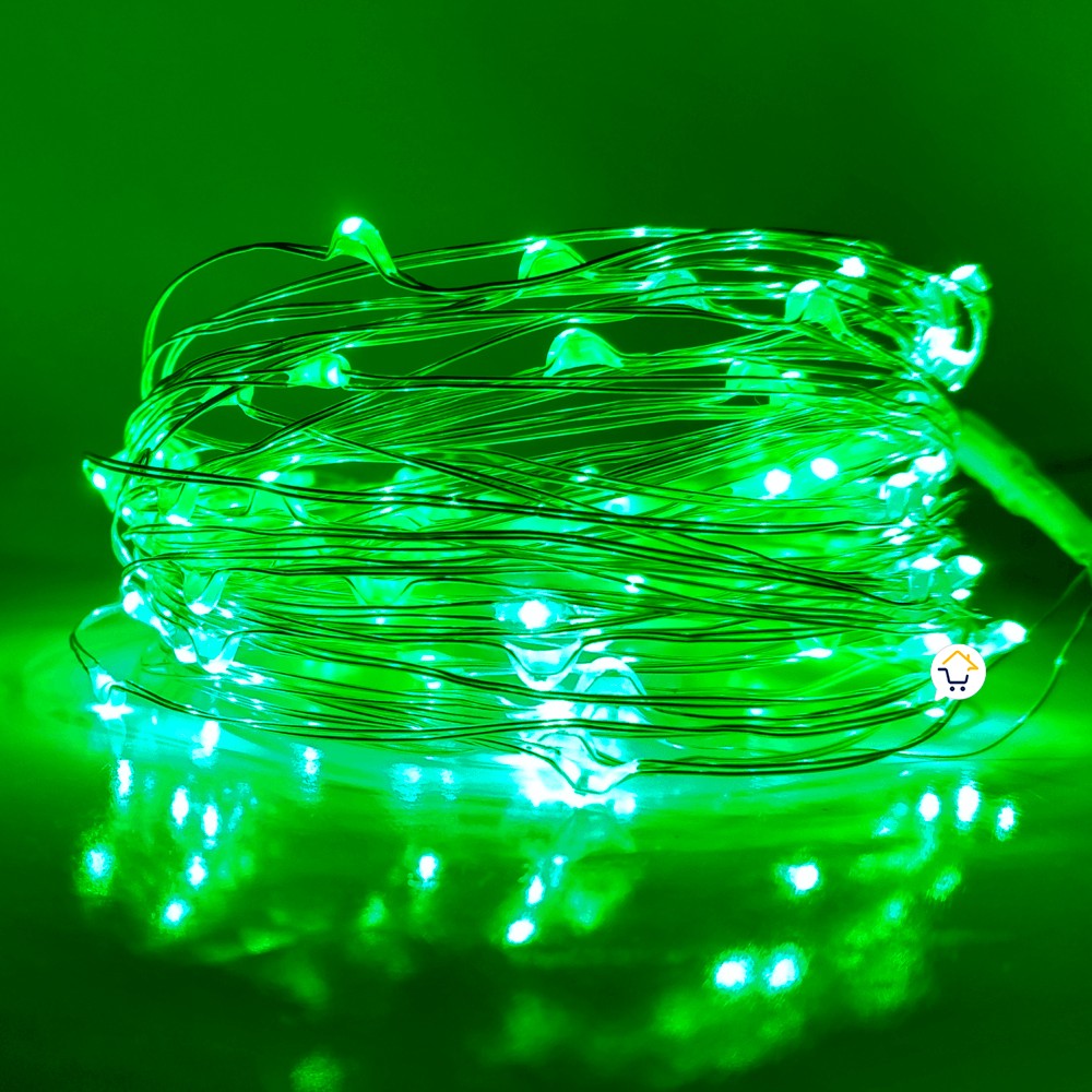 Extensión Micro LED Lineal 10m 100 Luces Navidad Verde 1544