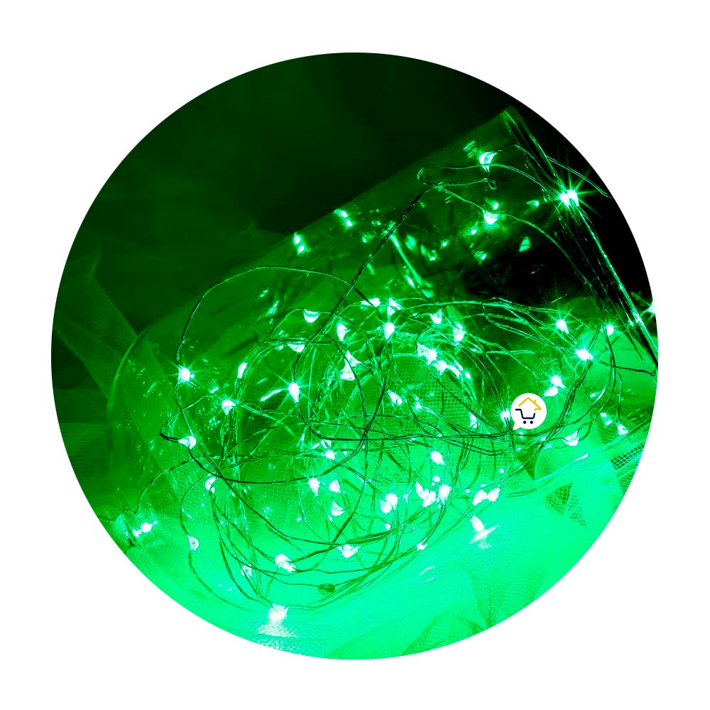Extensión Micro LED Lineal 10m 100 Luces Navidad Verde 1544