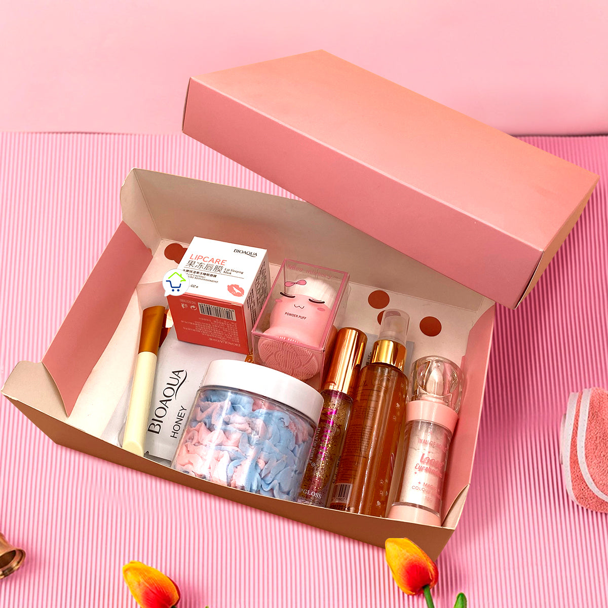 Kit De Belleza Para Dama Regalo Maquillaje Cuidado Facial KT08M