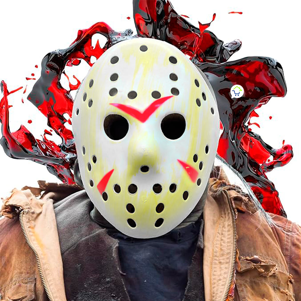 Máscara Asesino Jason Halloween Hockey Disfraz H-038