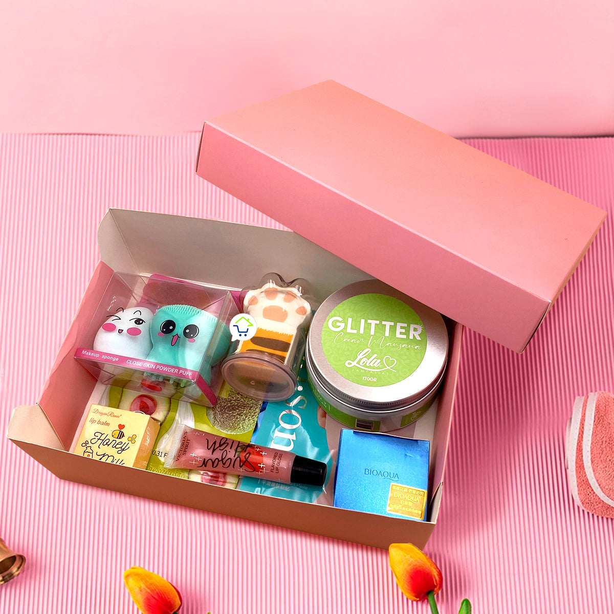 Kit De Belleza Para Dama Regalo Maquillaje Cuidado Facial KT08M
