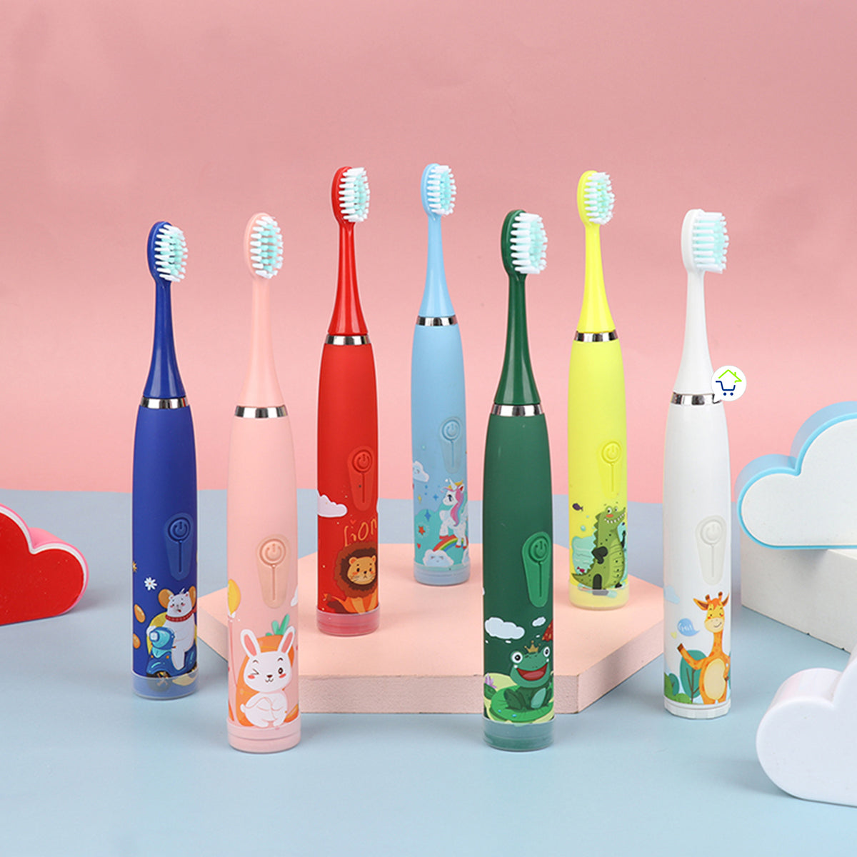 Cepillo De Dientes Eléctrico Infantil Recargable 6 Cabezales MA202389