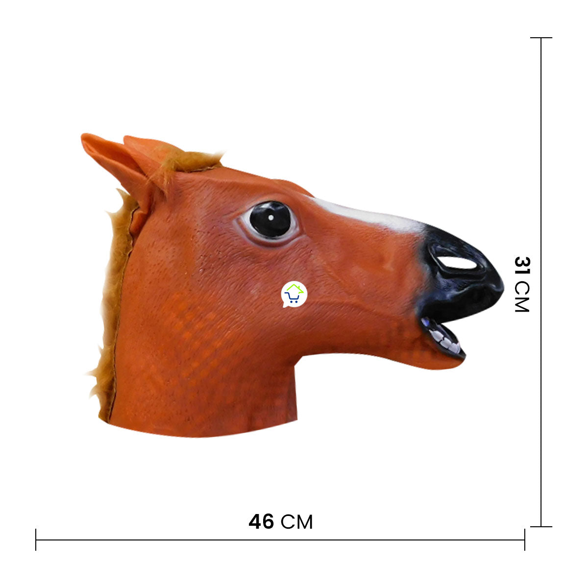 Mascara Caballo Cabeza Latex Fiestas Halloween Hora Loca RF 786