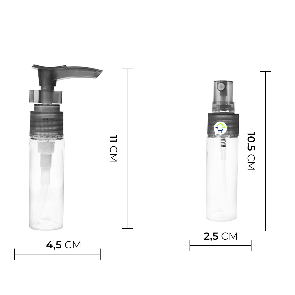 Kit x2 De Envases Para Viaje Cuidado Personal MO0130