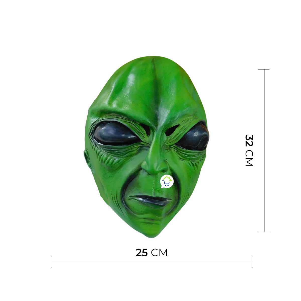 Máscara De Alíen Látex Halloween Disfraz OF-623