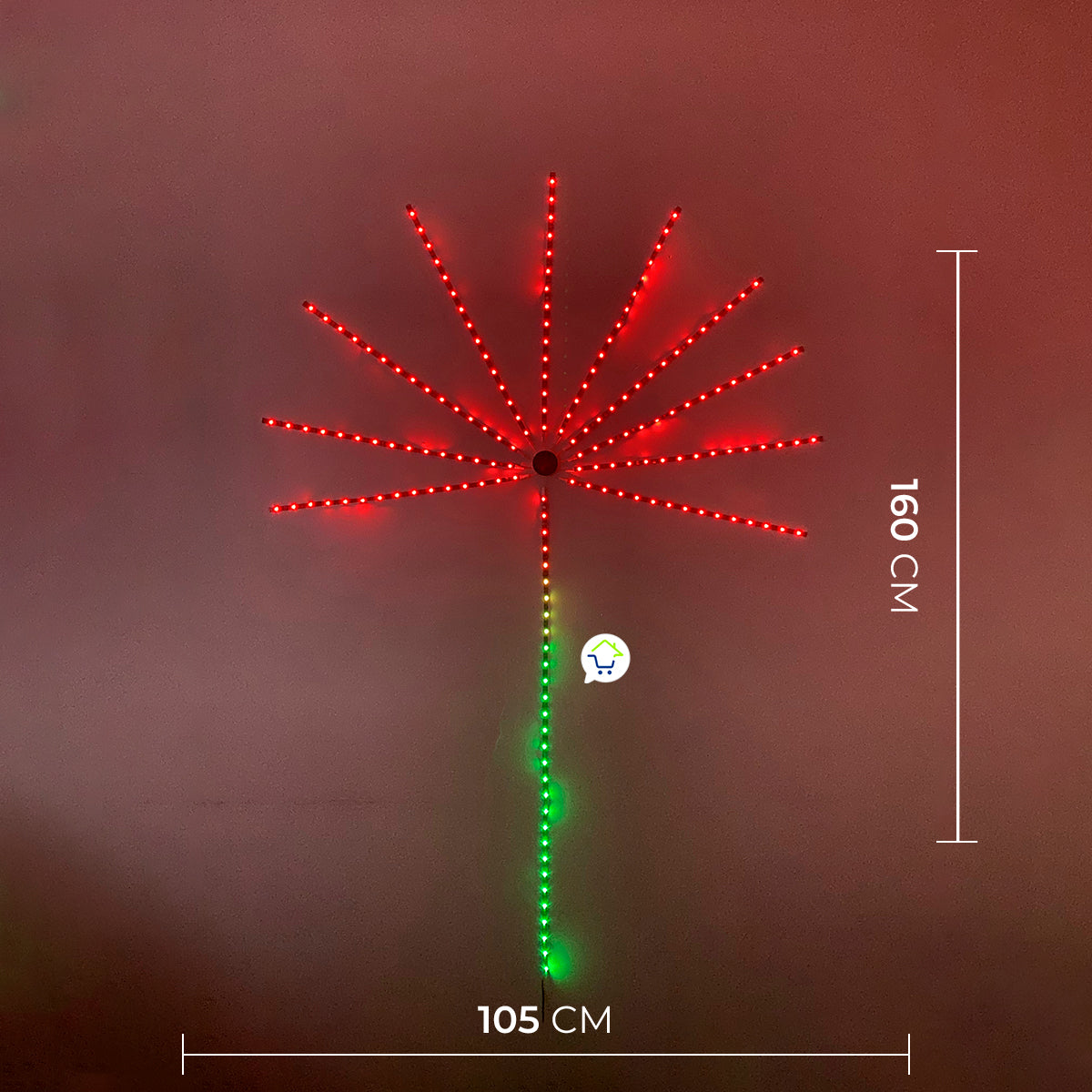 Cinta LED Fuegos Artificiales App Bluetooth 180 LED RGB ECC180RGB