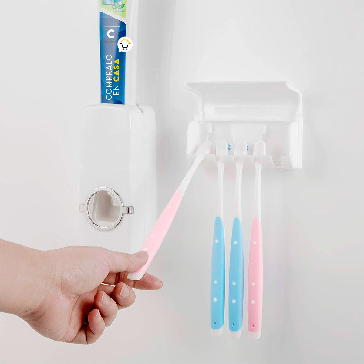Dispensador De Crema Dental Soporte Cepillos MA07