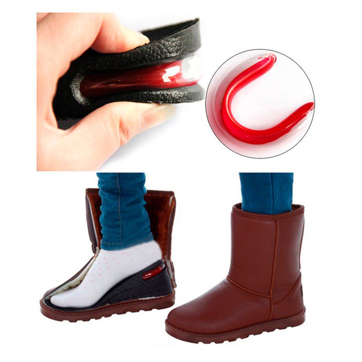 Plantilla Zapatos Ortopédica Aumenta Estatura Hasta 5 cm