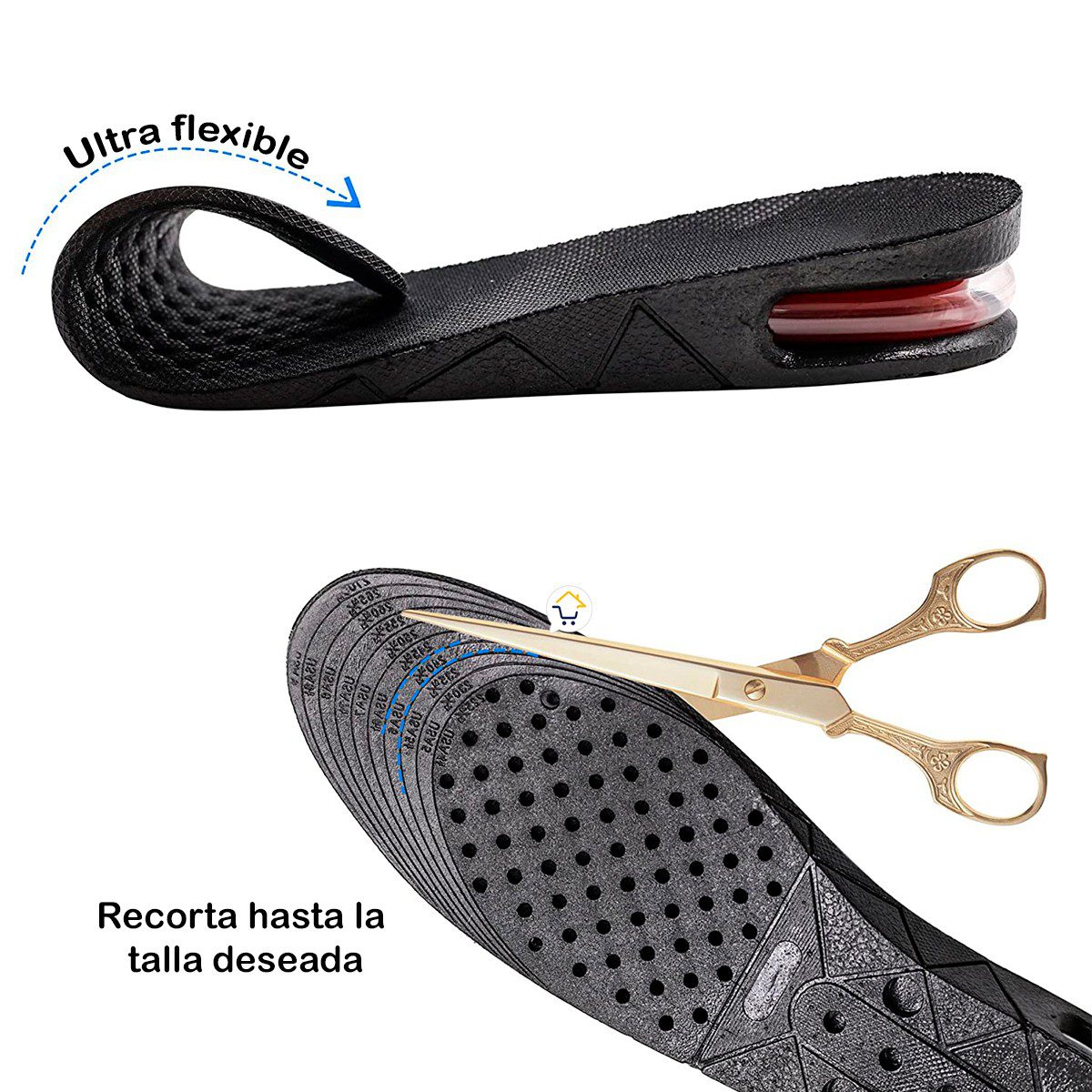 Plantilla Zapatos Ortopédica Aumenta Estatura Hasta 5 cm