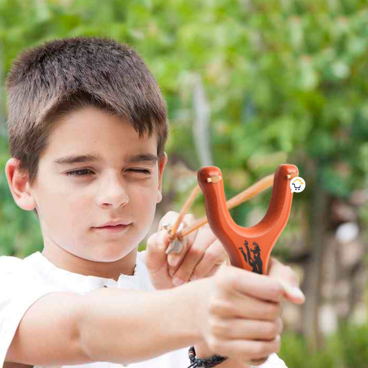 Resortera Madera Cauchera Tirachinas Juguete Niños SG3