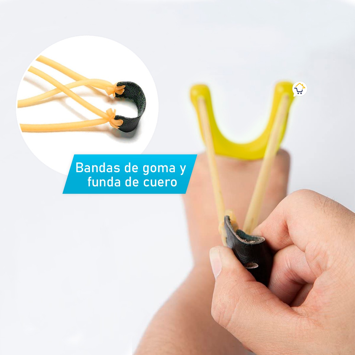 Resortera Madera Cauchera Tirachinas Juguete Niños SG3