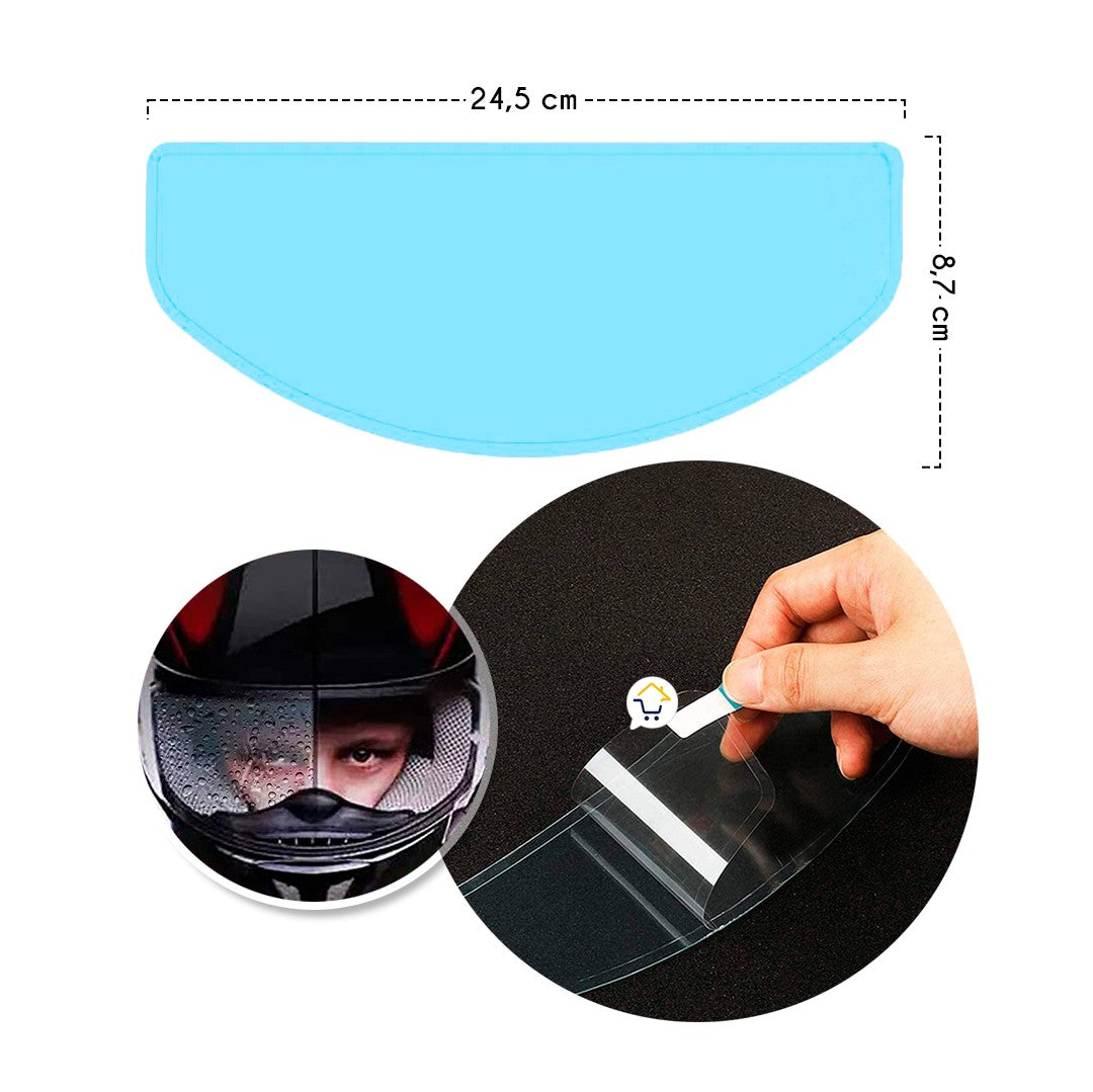 Película Antilluvia Adhesivo Visor Casco Moto 07BSZ